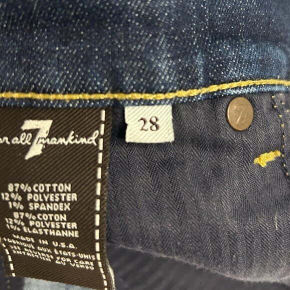 7 For All Mankind Women's Roll-Up Short Size 28 - Picture 5 of 9